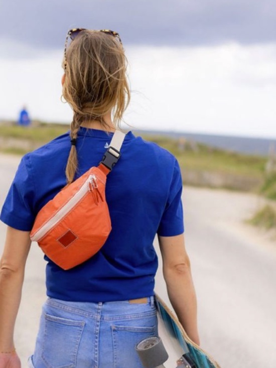 Handbags - Terracota Fanny Pack Made from 100% Recycled Sails - BRAND NEW w Tags